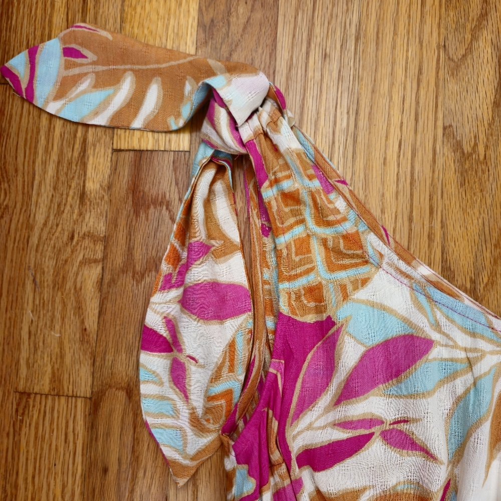 Band Of The Free One Strap Gypsie Floral Midi Dress Women's Size XS - Picture 5 of 9